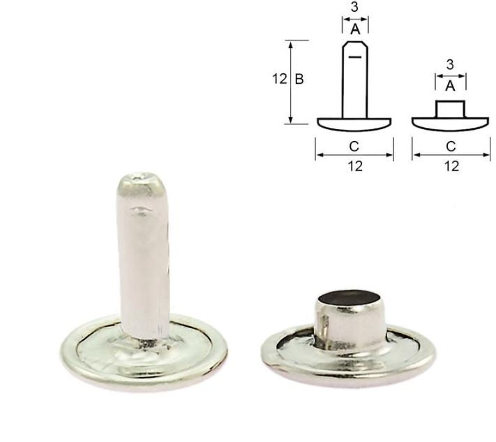 Niter med dobbelt hode - Rustfri