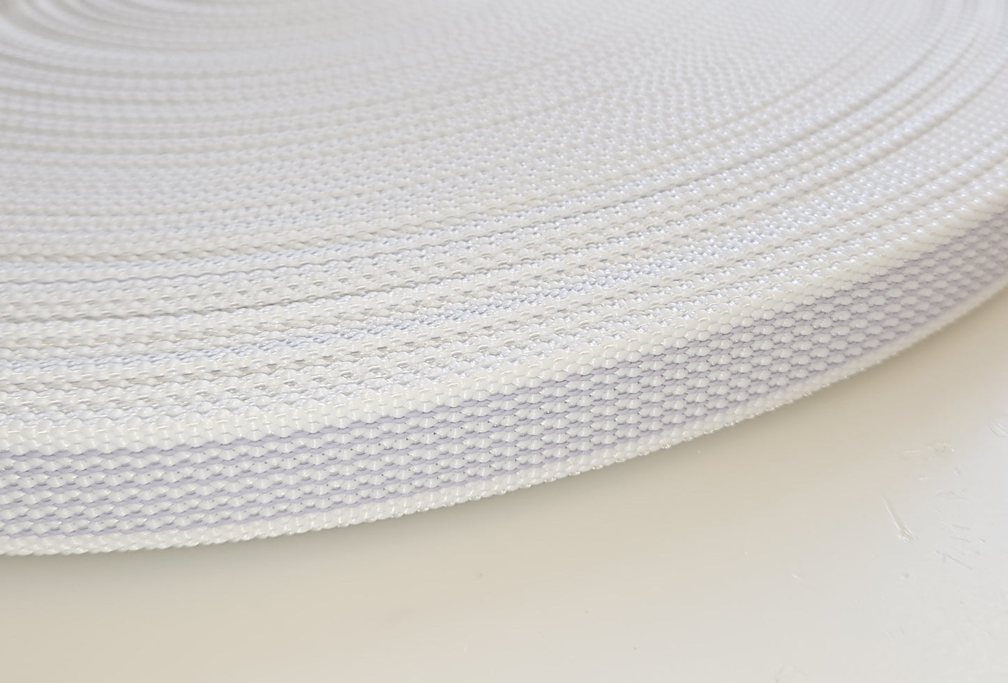 Gummiweb 20mm - Hvit