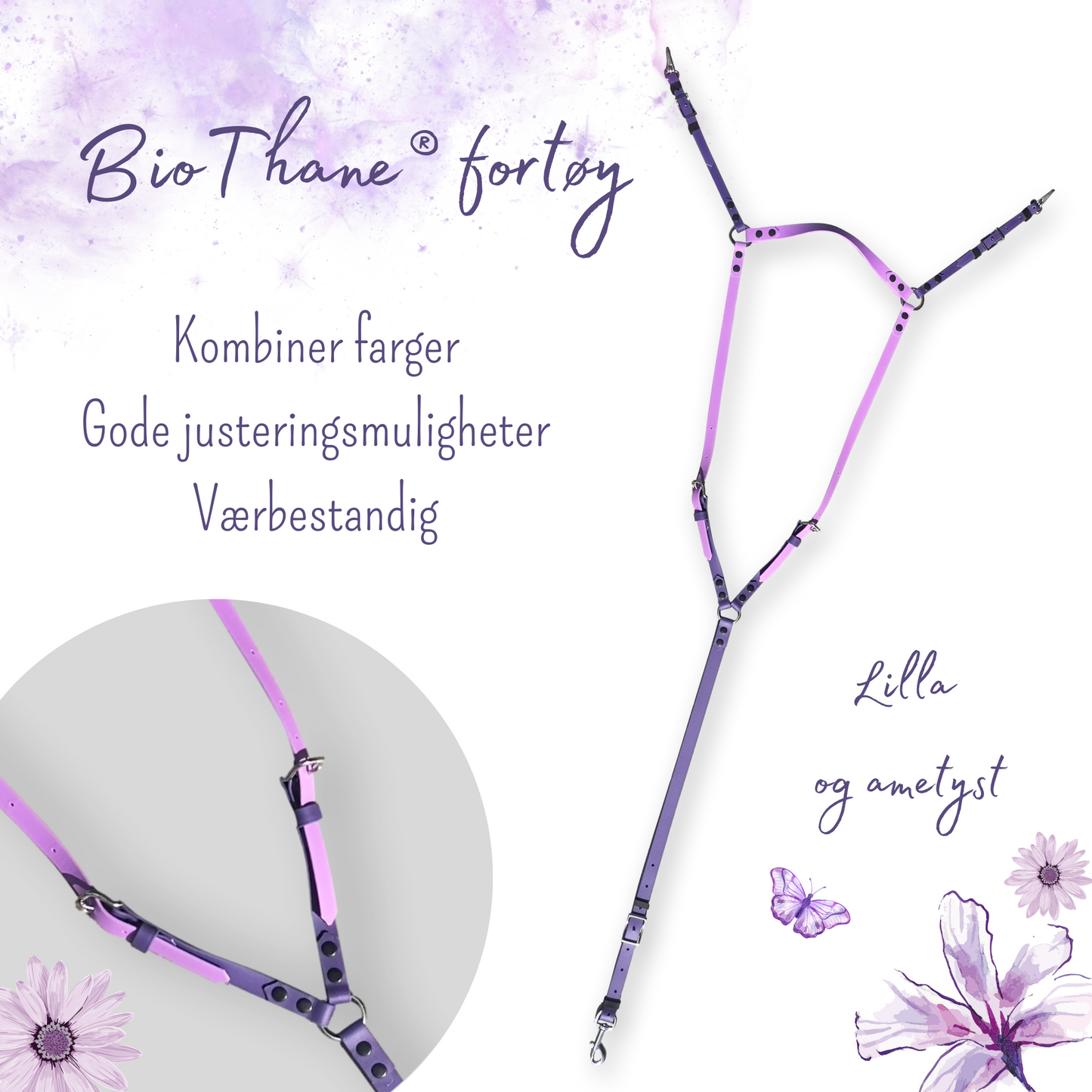 BioThane fortøy - valgfrie farger
