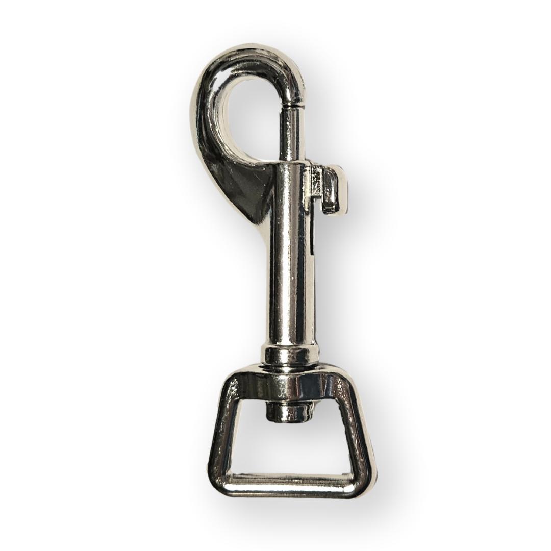 Karabinkrok 17 x 66mm - forkrommet - rett