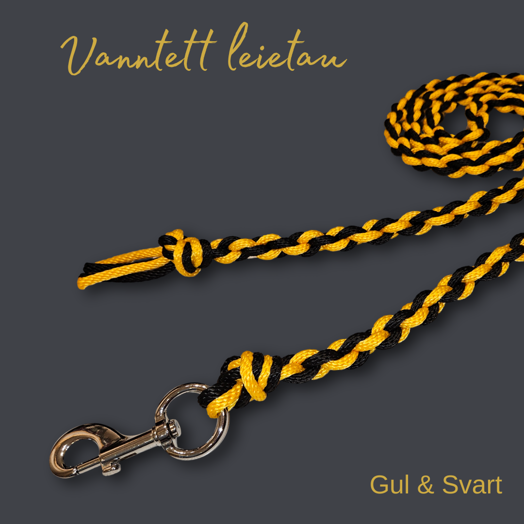 Polypropylen leietau - Gul & svart