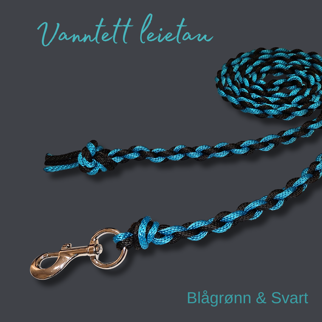 Polypropylen leietau - Blågrønn & svart