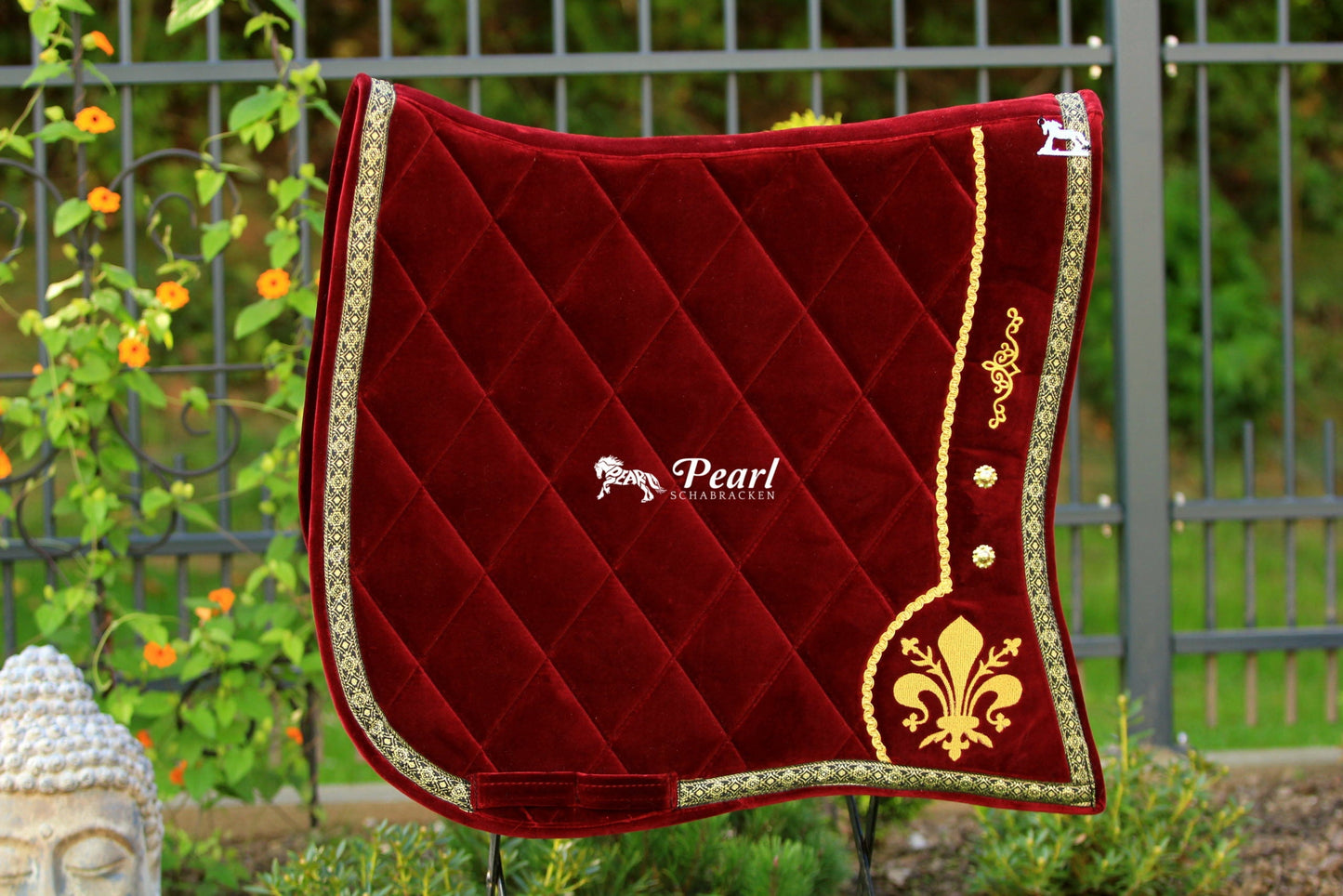 Pearl barokk sjabrak - himmelblå - Full