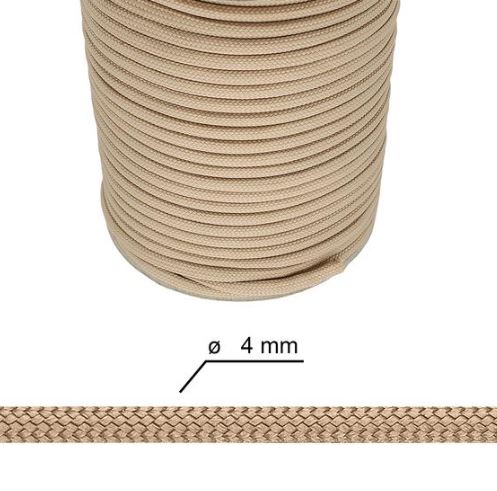 Paracord - 4 mm Tan (beige) - 20m restrull