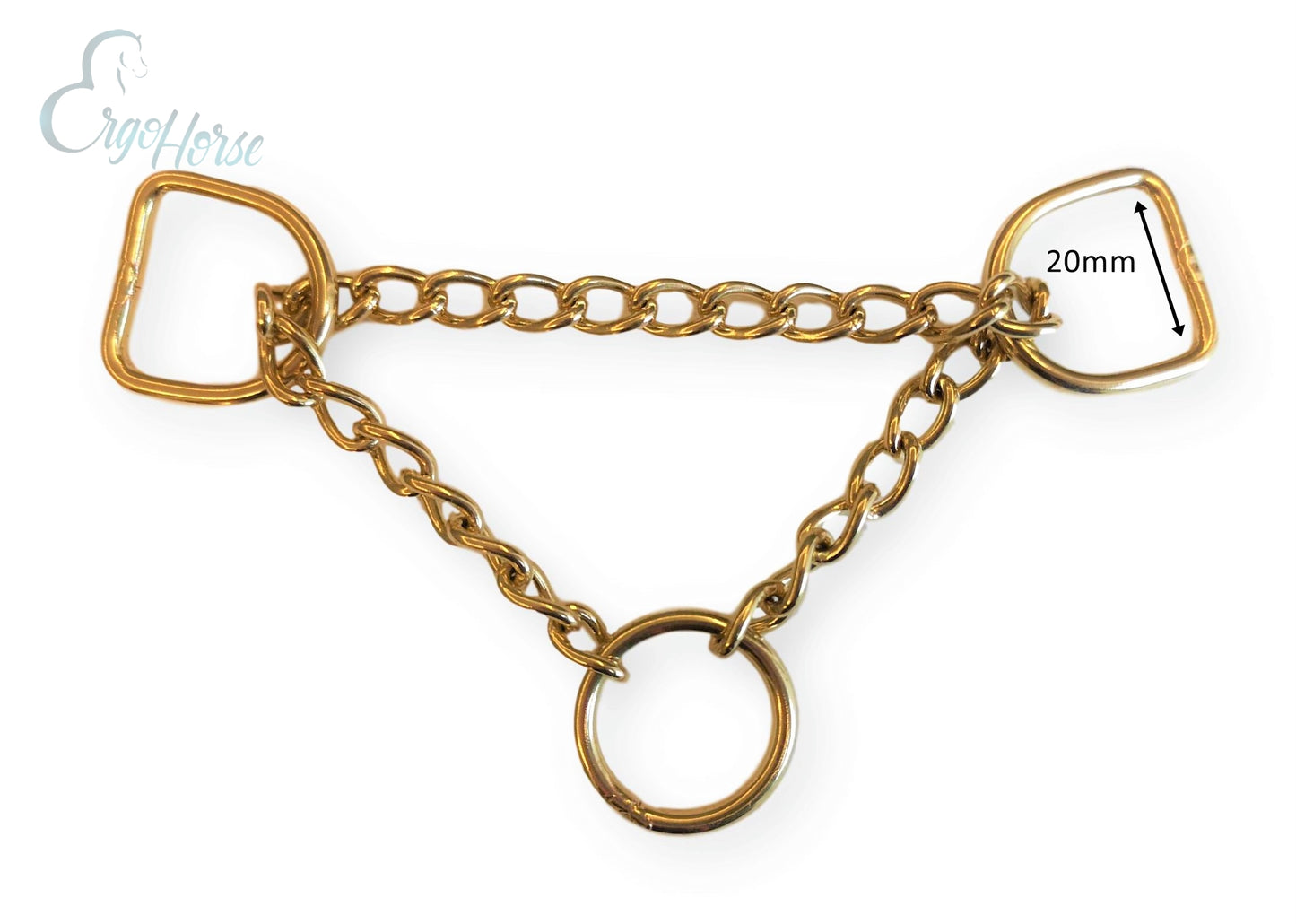 Halvstrup kjede - Messing