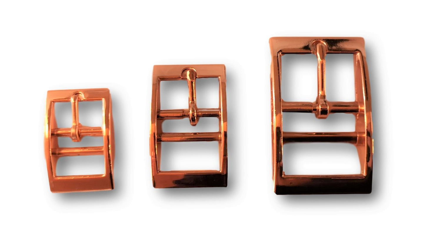 Dobbelstang spenne Roségull