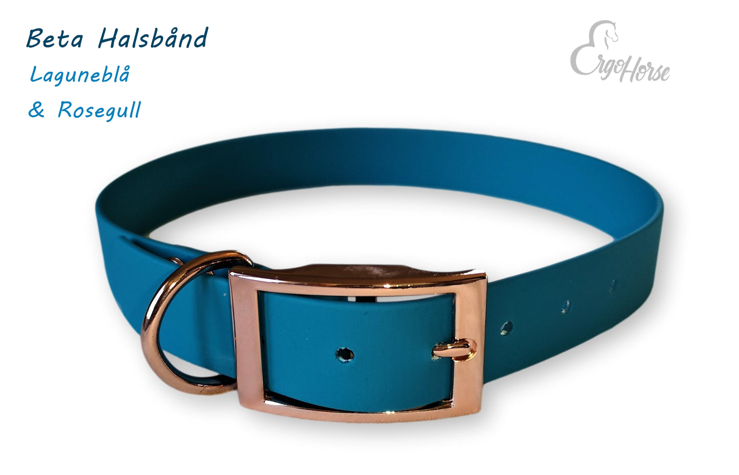 Beta halsbånd - Rosegull - 25mm
