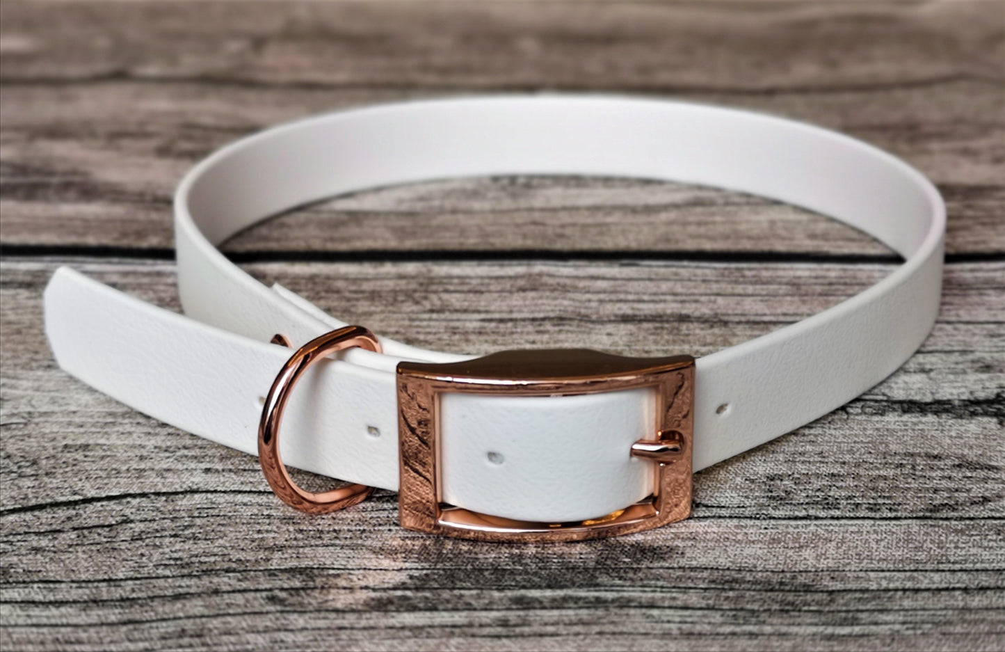 Beta halsbånd 25mm - Rosegull