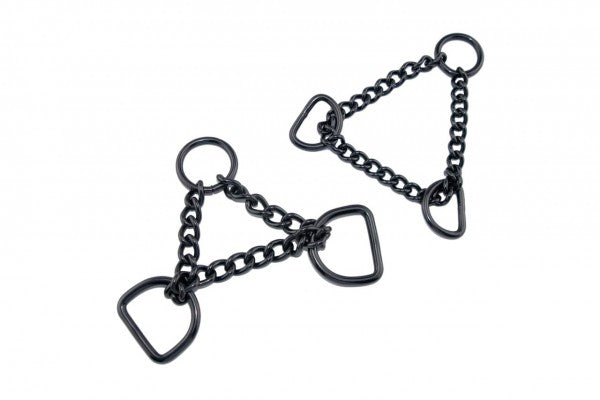 Halvstrup kjede - Svart - Rustfri - HS Sprenger