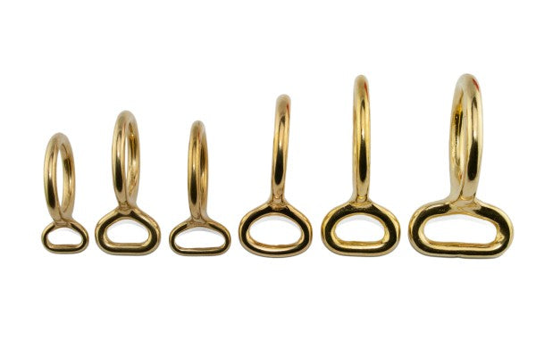 O-ring med fast øye - Messing