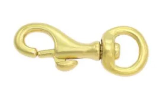 Mini bolt karabiner 10x45mm - Messing