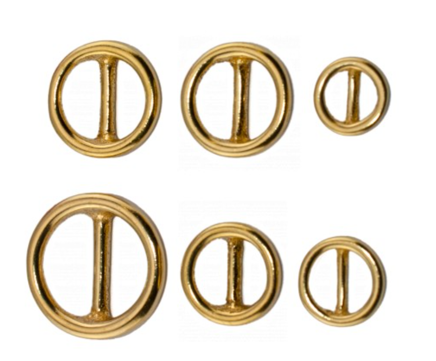Rund Glidespenne - messing - 25mm