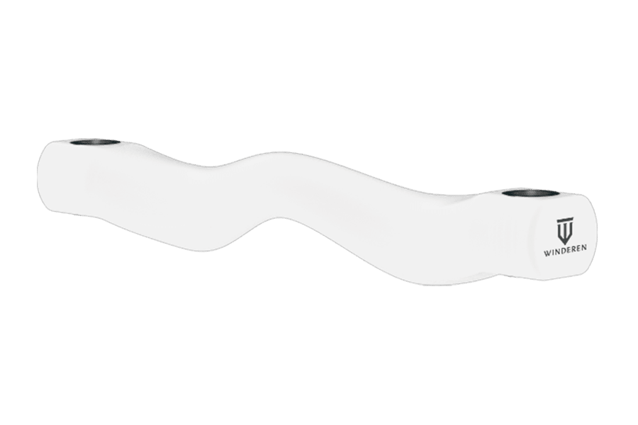 Winderen munnstykke - Ported mullen mouth - White