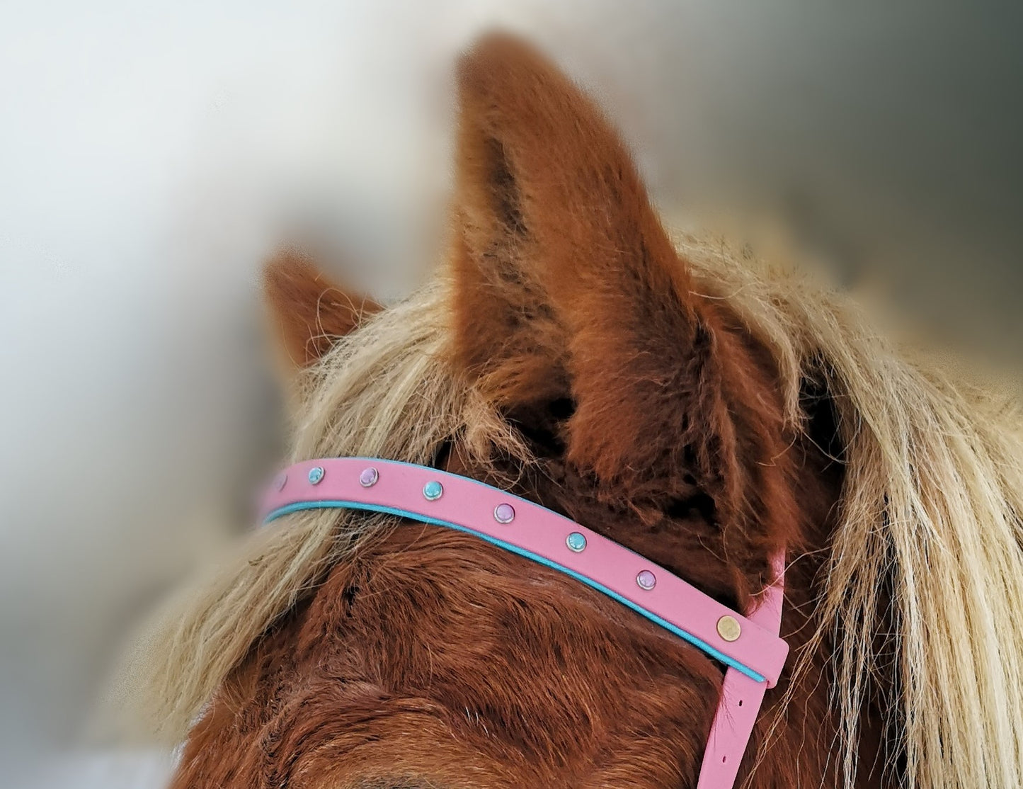 Akrylperler halve - fargemix - 50pk