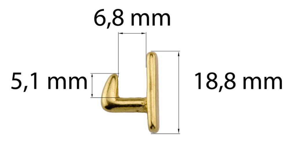 Bridle hook - messing