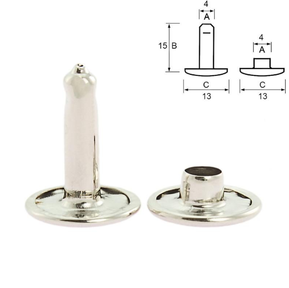 Niter med dobbelt hode - 15mm