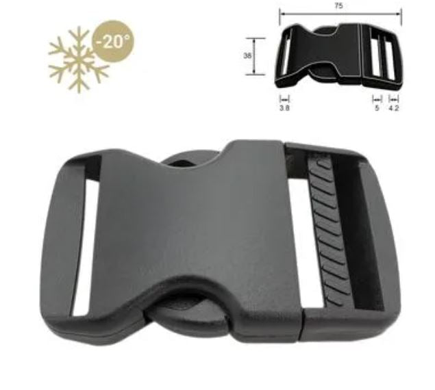 Sideutløst spenne i Acetal - antifrost