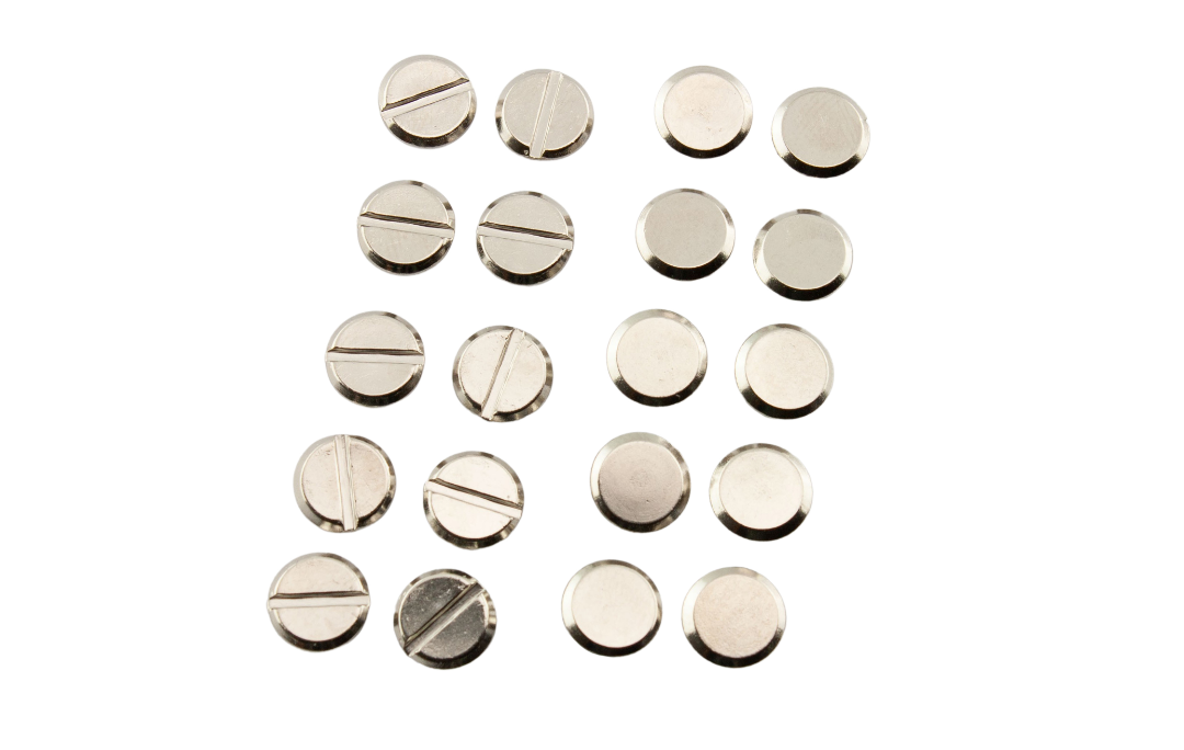 Bokskrue Flatt hode - Forniklet