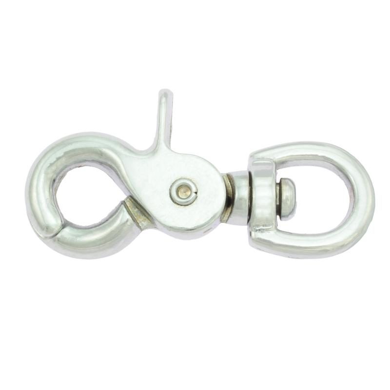 Trigger snap - Sølv 13x63mm