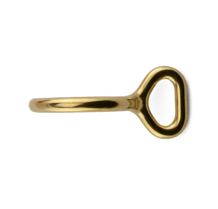 O-ring med fast øye - Messing