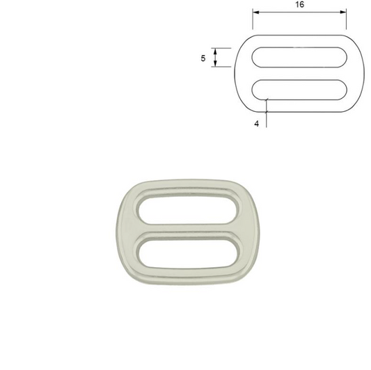 Oval Glidespenne - Rustfri