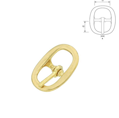 Grimespenne Messing - rund - flere størrelser