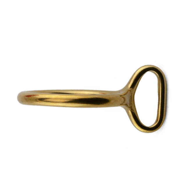 O-ring med fast øye - Messing