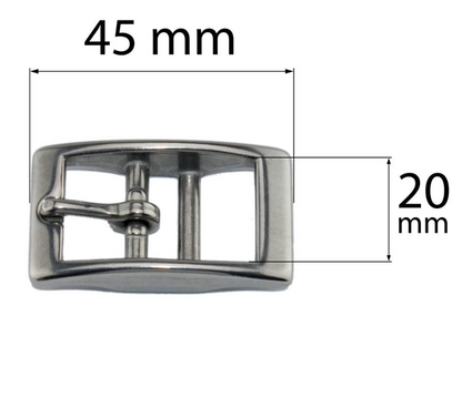 Dobbelstang spenne rustfri - Firkantet