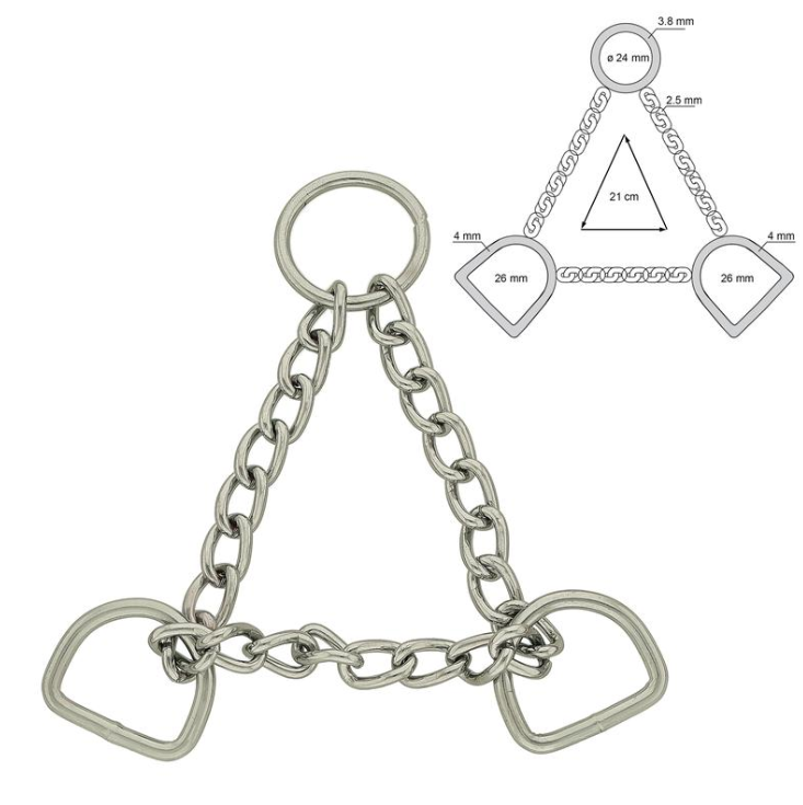 Halvstrup kjeder -Rustfri