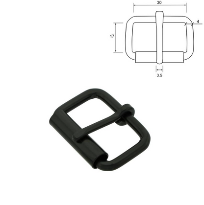 Rullespenne matt svart