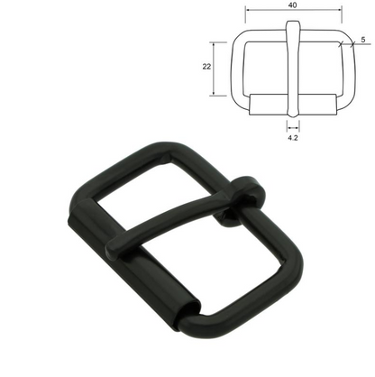 Rullespenne matt svart