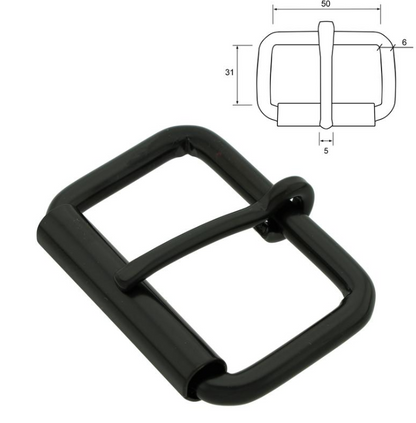 Rullespenne matt svart