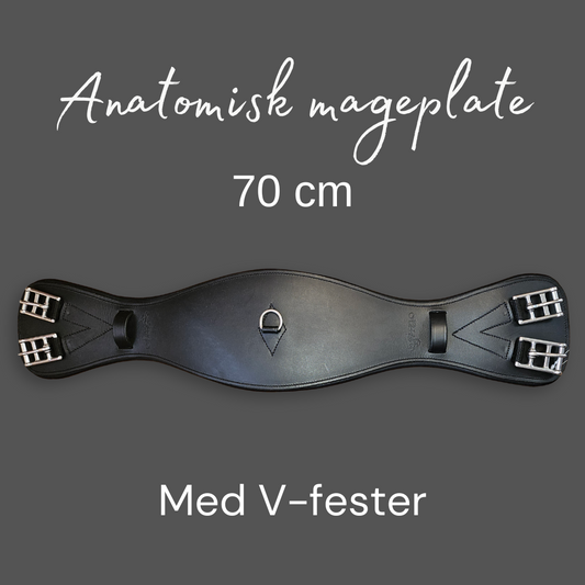 Gjord - anatomisk mageplate - 70 cm Svart
