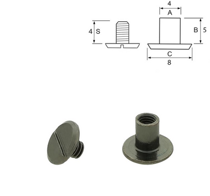 Bokskrue Svart -10 pk