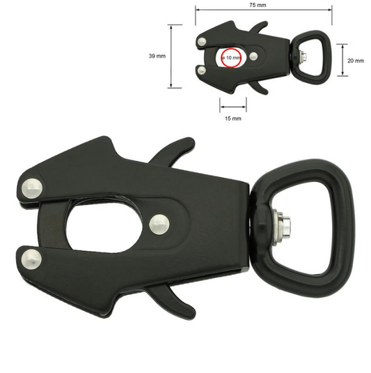 Aluminum Trigger Snap - Svart
