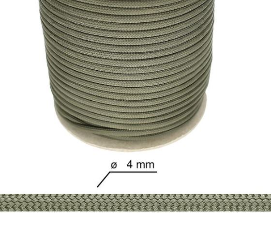 Paracord - 4 mm Militærgrønn