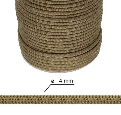 Paracord - 4 mm Brun