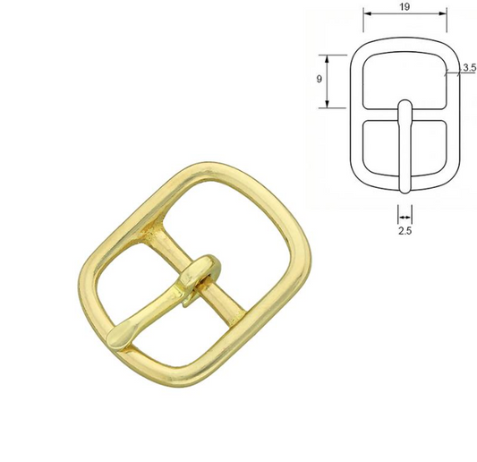 Midtstangspenne messing - 19 mm