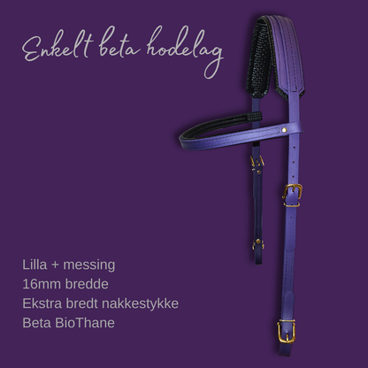 Enkelt beta hodelag - 16 mm