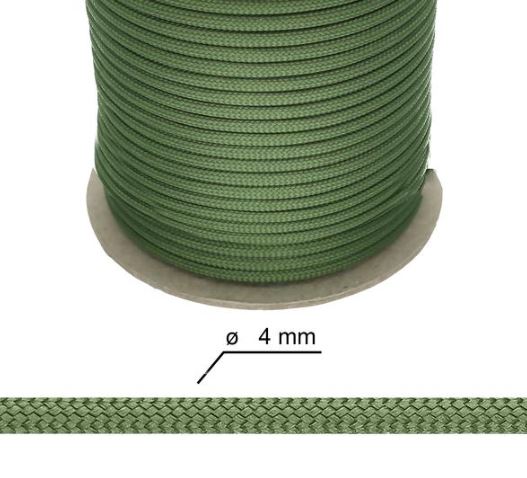 Paracord - 4 mm Grønn