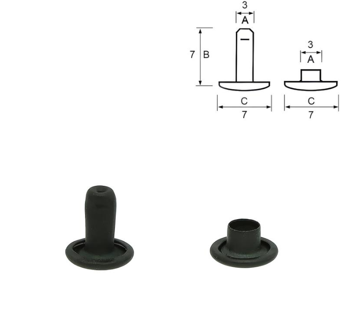 Doble niter – Matt svart
