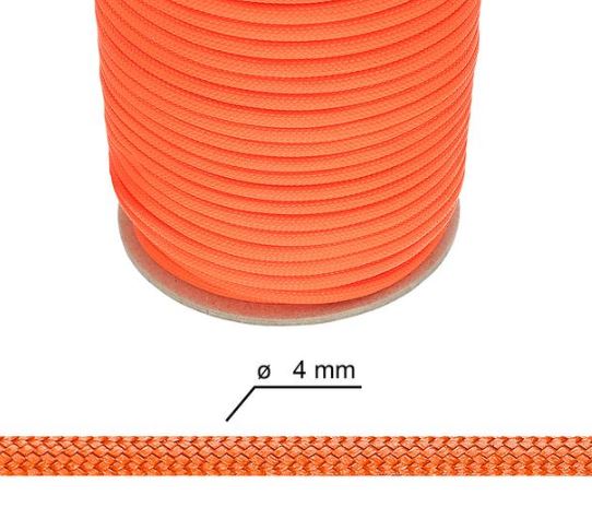 Paracord - 4 mm Oransje