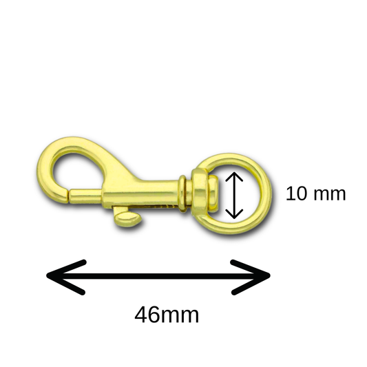 Mini pistolkrok 10x46mm - Messing