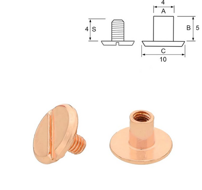 Bokskrue Rosegull - 10 pk