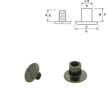 Bokskrue Svart -10 pk