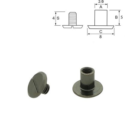 Bokskrue Svart -10 pk