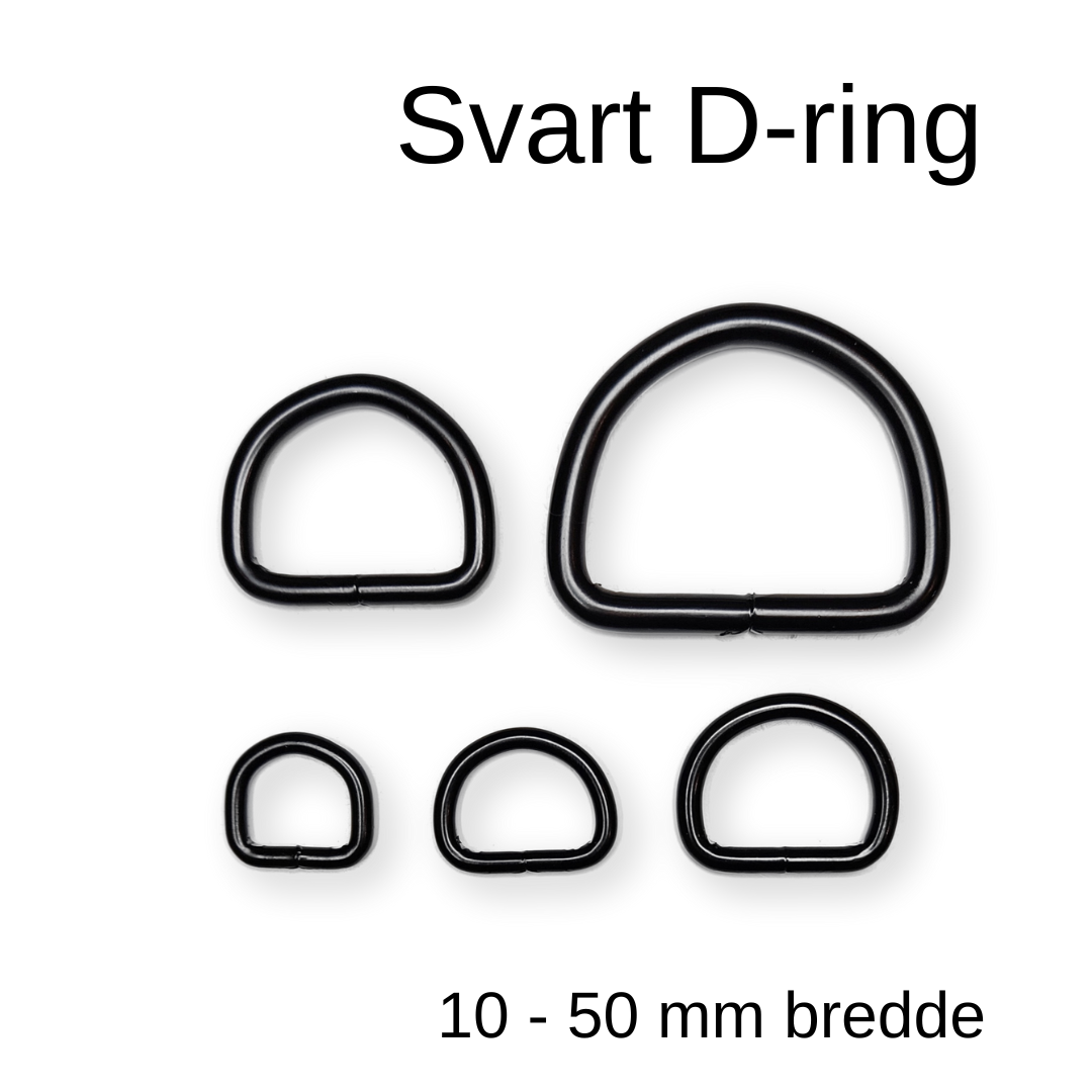 D-ring Matt Svart