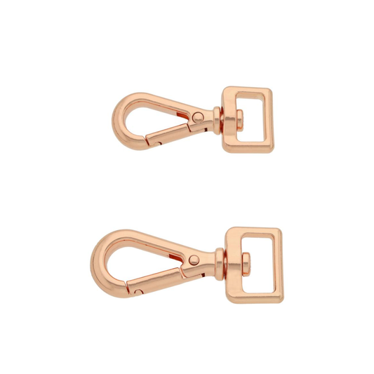 Webbing snap hook - Rose Gull