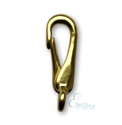 Snap Hook Messing - oval - 20mm