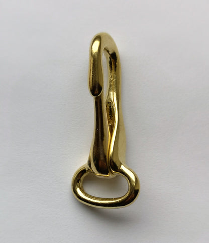 Snap Hook Messing - oval - 20mm